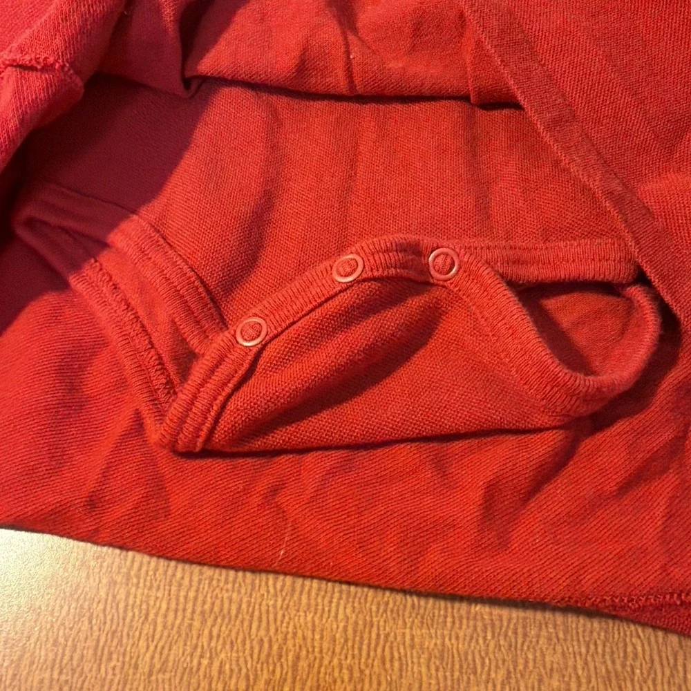 Ralph Lauren 6-12 Mo Short Sleeve Red Polo Collared Dress EUC‎